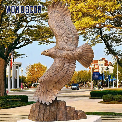 Bronze Bald Eagle Sitting on Tree