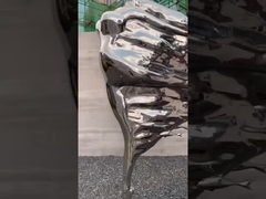 Açık Bahçe Dövme Metal Heykel Soyut Kadın Paslanmaz Çelik Heykel